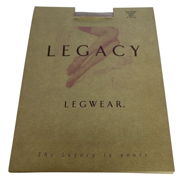 Legacy Other - Legacy Legwear Pantyhose Body Shaper Taupe Size F One Pair Nylon Spandex Cotton